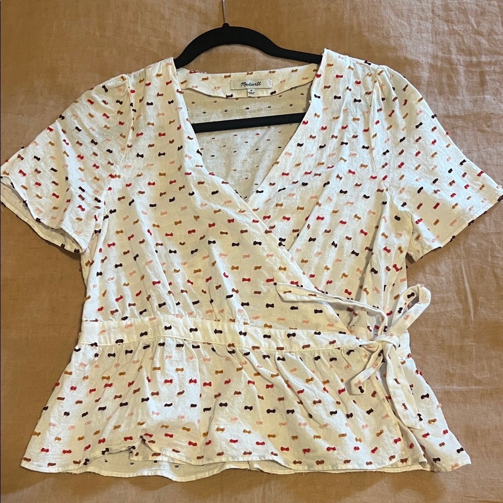 Madewell Wrap & Tie Blouse